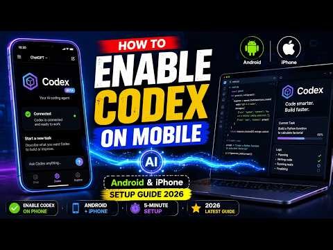 How to Enable Codex on Mobile Android & iPhone Step by Step Setup Guide 2026
