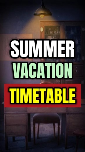 Perfect Timetable for summer vacation 🔥| timetable for students | #shorts