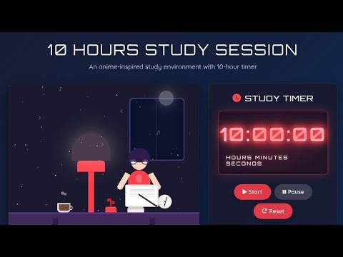 Study With Me Live | 10 Hour Focus Session | Real-Time Productivity |No Music |Pomodoro Study Stream