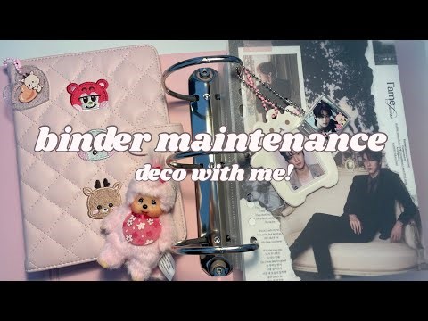 decorating and upgrading my binders ⋆˚꩜｡ binder maintenance #2
