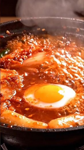 Famous Korean Street Foods 🇰🇷🔥 | Tteokbokki, Hotpot & Kimchi #koreanstreetfood #koreanfood #hotpot