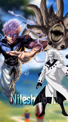 gojo vs all jinchuriki power scaling | #shorts #nilesheditz