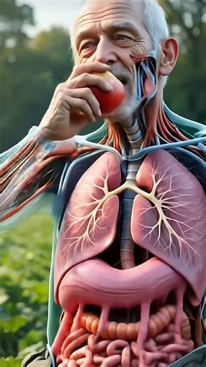 3D human digestive system animation 3d realistic