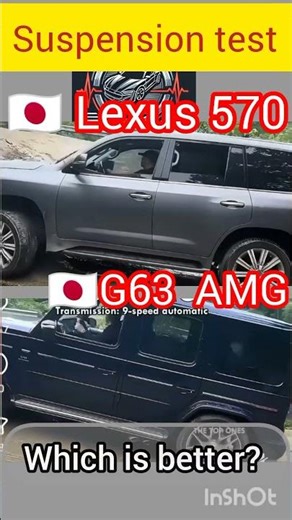 Lexus 570 vs G63 AMG | Suspension Test (Same Bump)