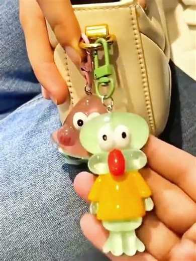 Cute Keyring spongebob and friends #keyring #spongebobsquarepants #keychain #fyp #kimbeads