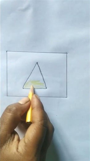 triangle🔺 drawing, #shorts