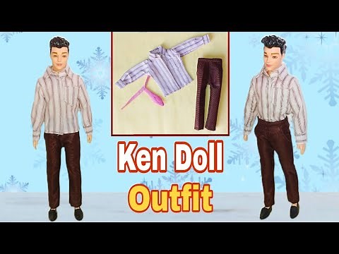 How To Make Ken Doll Clothes || Making Mini Pant Shirt || D creating