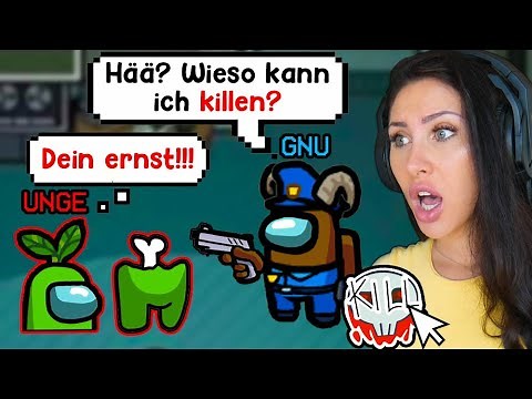 Officer Gnu macht aus Versehen den krassesten Move gegen Unge! Among us ft. @ungespielt @Mexify
