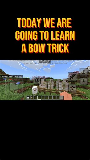 best bow trick ever#minecraft #bootgaming #viralshort #shorts