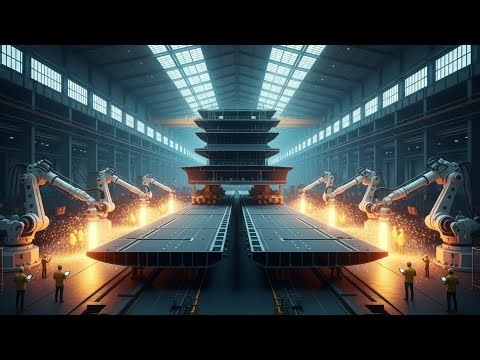 Inside the Steel Works – Full Process How $13 Billion Aircraft Carriers Are Made