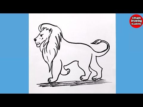 How to Draw a Lion Step by Step | Easy Lion Drawing Tutorial for Beginners