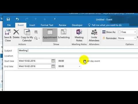 How to send a meeting request in Outlook
