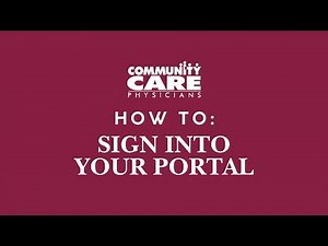 Patient Portal: How to sign in