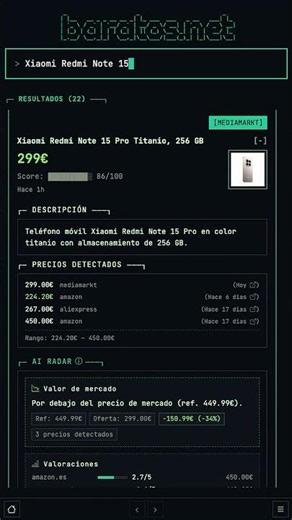 💸 Chollo Brutal: Xiaomi Redmi Note 15 Pro Titanio a precio top #shorts