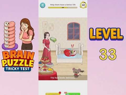 Brain Puzzle Tricky Test Level 33 Walkthrough