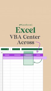 9.1K views · 69 reactions | VBA Center Across ➡️Click the link in my bio to register for my FREE Excel training on Data Cleaning & VBA Macros  #excel #exceltips #exceltraining | Miss Excel | Facebook
