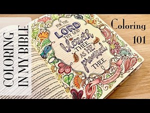 Bible Coloring 101 | Bible Journaling with Colored Pencils