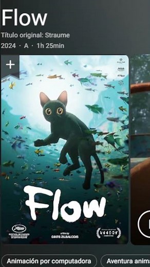 “FLOW”| UNA JOYA ANIMADA CREADA CON BLENDER 🧡 PARA TODO PÚBLICO #blender #pelicula #audiovisual