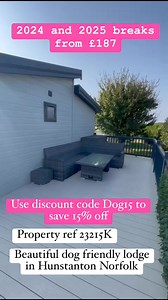 Manor Park Holiday ParkPlatinum Rated | Ref: 23215K. Hunstanton, Norfolk, PE36 5AZ. Beautiful lodge with a stunning interior throughout and large wrap-around decking to enjoy the sunshine! On a fantastic family holiday park and only a short walk to Hunstanton Beach. #hunstanton #hunstantonbeach #lodgeholiday #lodge #lodgeuk #bythebeach #loveholidays #dogfriendlyholidays #petfriendlyholiday #dogfriendly #norfolkholiday #norfolkgetaways #dogfriendlyaccommodation #norfolkcoast #sunnyholidays #Manor