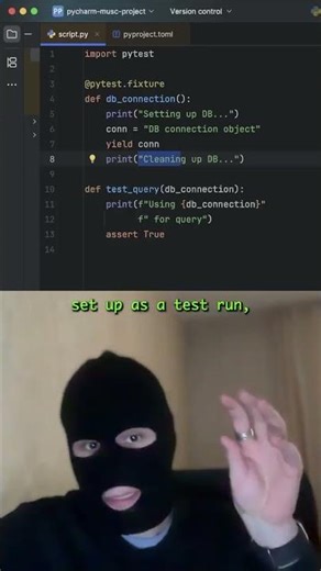 pytest fixtures with Eugenge #code #programming #memes #funny #viral #python #pytest