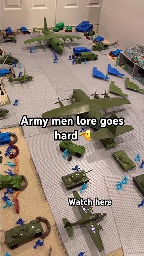 Bro Built A Army Men Base… #armymen #lego #toysoldiers #toys #diy