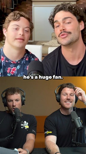 T O M O R R O W @zaccarley03 and @benjmcintosh bring bromance, eyebrow dances and incredible haircuts to the ListenABLE Podcast with @dylanalcott and Angus aka @fromyourpocketpodcasts Who's excited? Can we get a