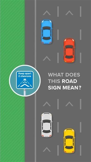 🇬🇧How to Use 'Keep Apart 2 Chevrons' Road Markings in the UK
