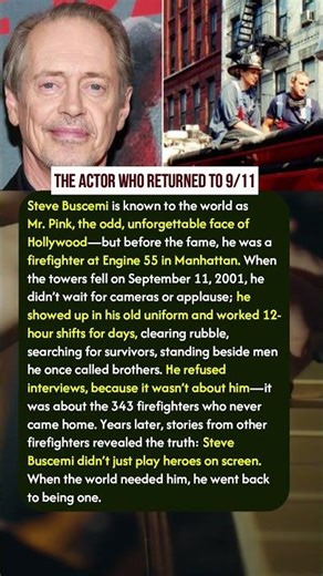 Steve Buscemi: The Actor Who Returned to 9/11 #story #hollywood #shorts