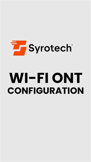 Syrotech Networks on Instagram: "Set up your WiFi in minutes. A quick guide to configuring your Syrotech ONT for instant connectivity at home. #Syrotech #ONT #FiberInternet #WiFiSetup #HomeNetworking #TechHowTo #XPON #ConnectedHomes #NetworkTips #InternetSolutions"