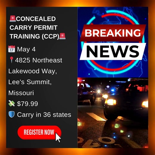  Get Your Missouri Concealed Carry Permit in Just One Day! $79.99 CCW Training - Legally Carry in 36 States! Take 1 class & get certified! Reserve your seat now!  | Concealed Coalition | Facebook