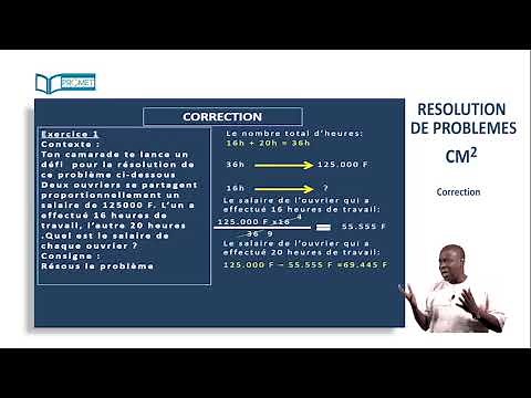 Résolution de problèmes CM2 : Correction d'exercices.