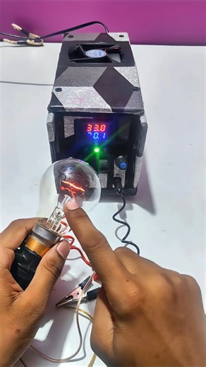 100W Bulb Test ⚡ Adjustable Power Supply