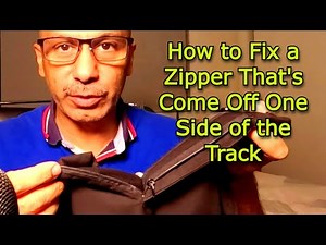 How to Fix a Zipper That’s Come Off One Side of The Track #zipper #fix #howto #diy