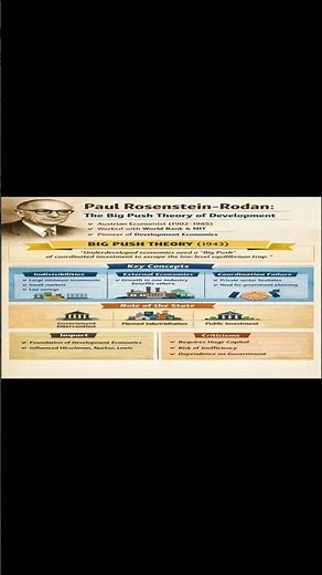 Paul Rosenstein-Rodan as an Economist | Big Push Theory Explained