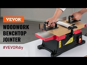 VEVOR 6 Inch Benchtop Jointer 10-Amp Spiral Planer Corded Woodworking 9000PRM 1280W
