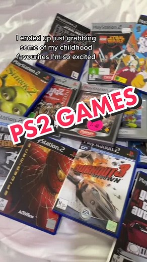 PlayStation 2 games have been secured 🤠 #gaming #playstation #retro #2000s #nostalgia