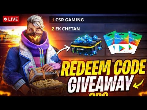 FREE FIRE LIVE CUSTOM | FF LIVE TEAM CODE GIVEAWAY | FF LIVE REDEEM CODE GIVEAWAY#fflive