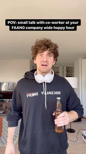 Socially Inept on Instagram: "This guy doesn’t know he’s just been reorged . . . . . #techbro #techie #softwareengineer #siliconvalley #seattle #sanfrancisco #bayarea #engineeringlife #comedy"