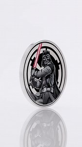 This medallion marks the first in a new series, where the epic clash between the light and dark sides of the Force is immortalized. 1oz of 999 pure silver, this collectible features the ultimate face-off: Luke Skywalker vs. Darth Vader. | Agoro