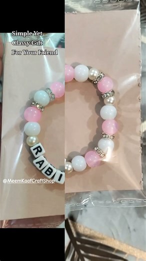 Simple Yet Classy Gift For Your Friend #beadsjewellery #diy #handmade #gift‪@Meem_Kaaf_Craft_Shop‬