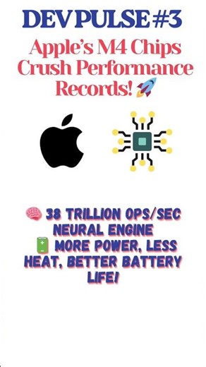 Apple’s M4 Chips Crush Performance Records! 🚀 |#DevPulse #technews #trending #apple