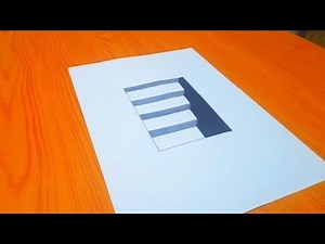 amazing 3d Optical illusion staircase drawing art 2025