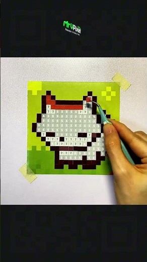 Building a Cute 8-Bit Fox | Fun Retro Pixel Art Mosaic & Satisfying DIY Craft ASMR