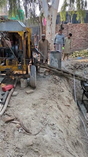 Lean Concrete Work with Mixer Machine