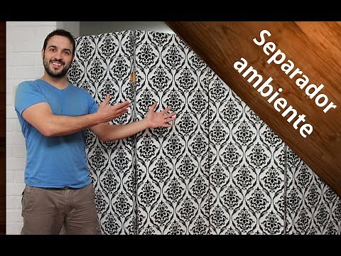 COMO HACER UN SEPARADOR DE AMBIENTES O BIOMBO Fácil | How to make a room separator? Easy