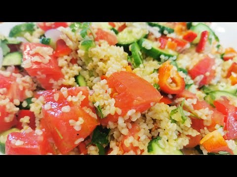 Fantastic salad with bulgur 😋 Recipe, bulgur salad