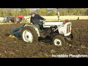 1967 David Brown 770 A Selectamatic 2.4 Litre 3-Cyl Diesel Tractor (36 HP) with Plough