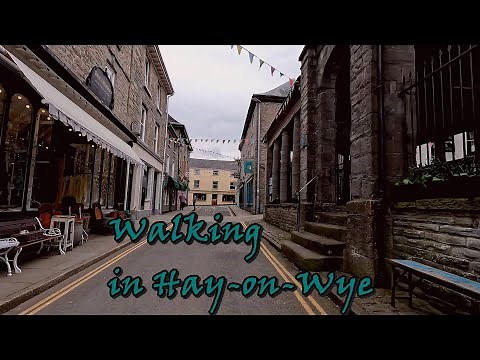 Walking in Hay on Wye 4K