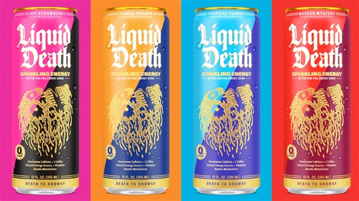 Liquid Death finally launches “unextreme” energy drinks with four flavors