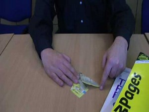 How to Fold an origami Christmas angel from old phone books